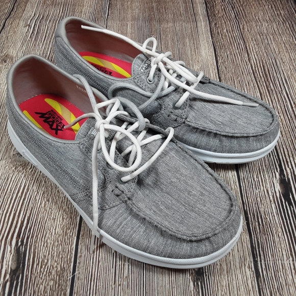 skechers goga max boat shoes